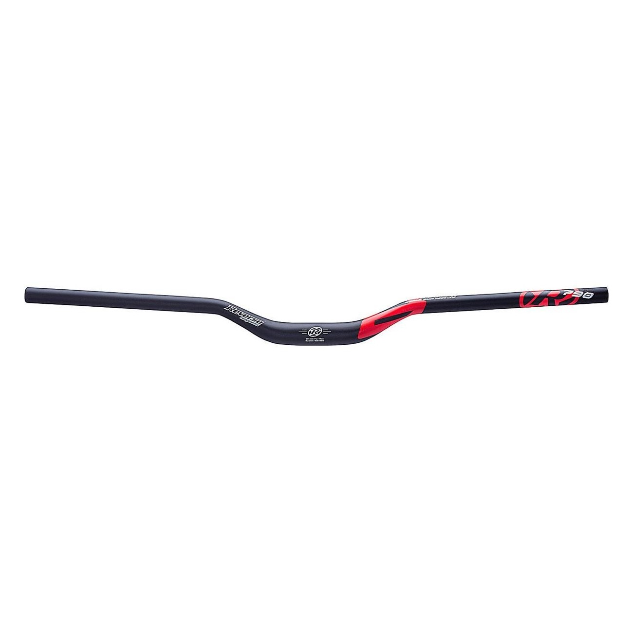 Reverse Handlebar 790mm Black/Red Ø35mm with 35mm Rise for Enduro, All-Mountain, DH - 1