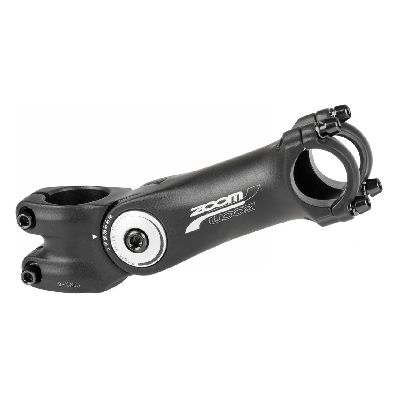 Adjustable Ahead Zoom Handlebar Stem Black Aluminum Ø25.4mm Length 125mm - 1