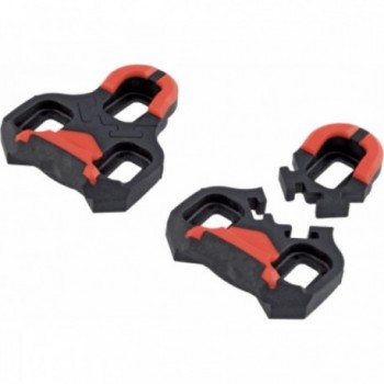 Keo 9° Rotating Cleats for Road Bikes - Black/Red, Optimal Comfort & Performance - 1