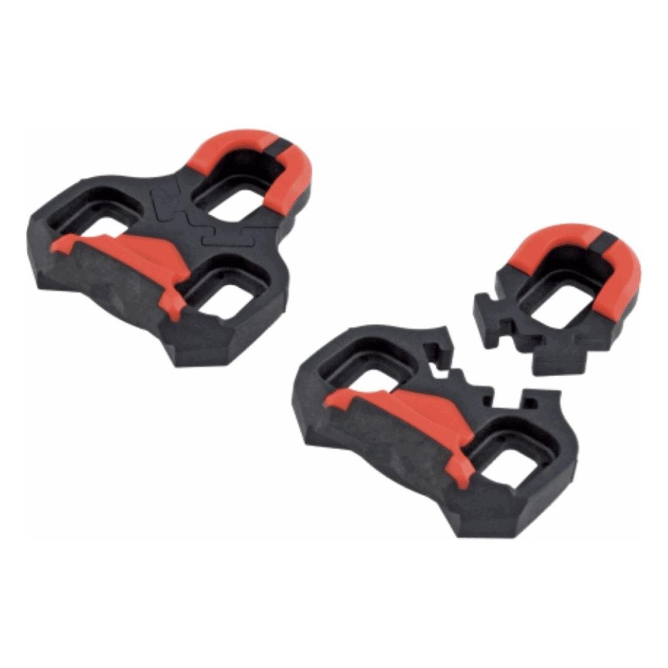 Keo 9° Rotating Cleats for Road Bikes - Black/Red, Optimal Comfort & Performance - 1