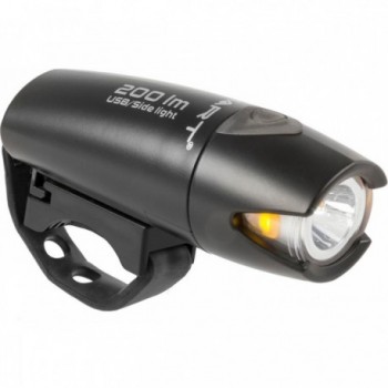 Lampada a Batteria Polaris 200 Lumen LED Nero con Clip USB e Supporto Universale - 1 - Luci - 4715681183817