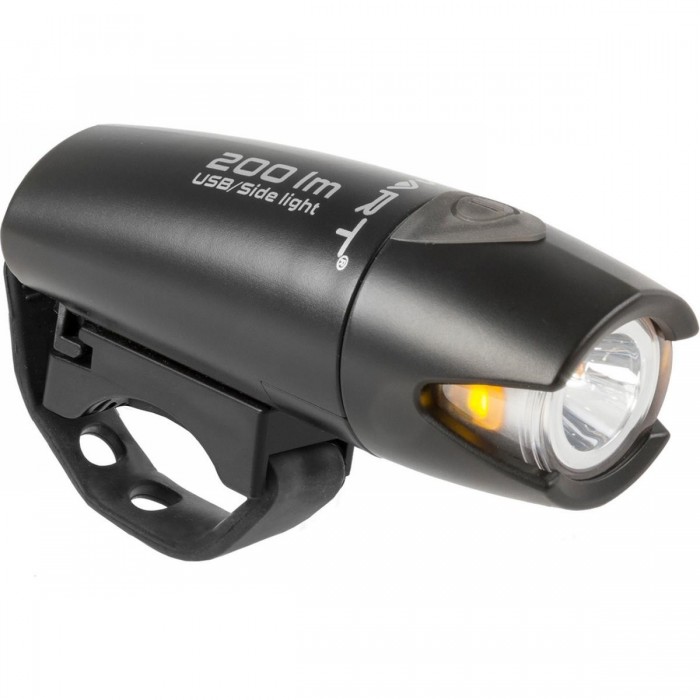 Lámpara a Batería Polaris 200 Lúmenes LED Negra con Clip USB y Soporte Universal - 1