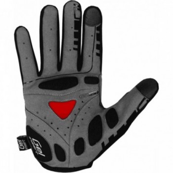 Gants d'été longs Bump Gel Pro Noir/Rouge Taille S avec coussinets gel - 2