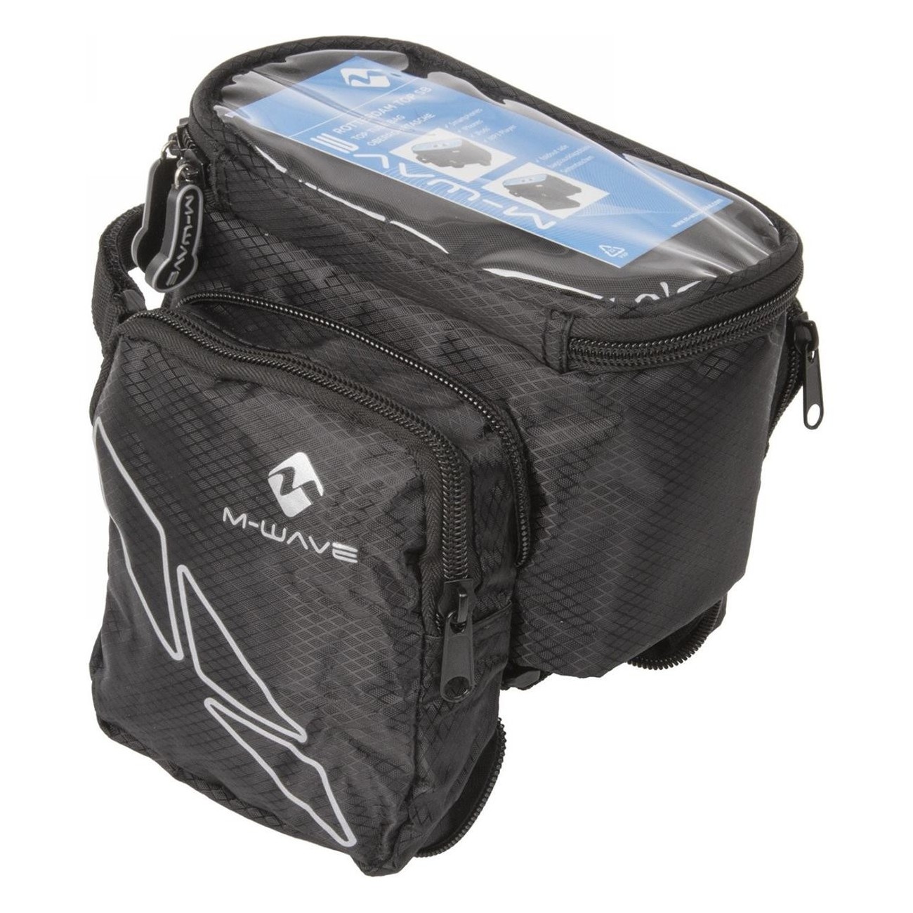 Bolsa para Tubo Superior Bici M-Wave Rotterdam Top SB 2.3L con Scomparto Táctil - 2