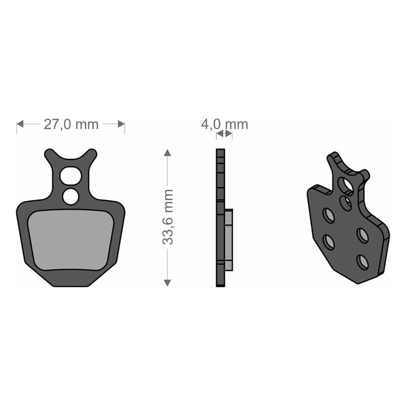 Sintered Brake Pads for ORO FORMULA BRENTA - High Resistance & Optimal Performance - 1