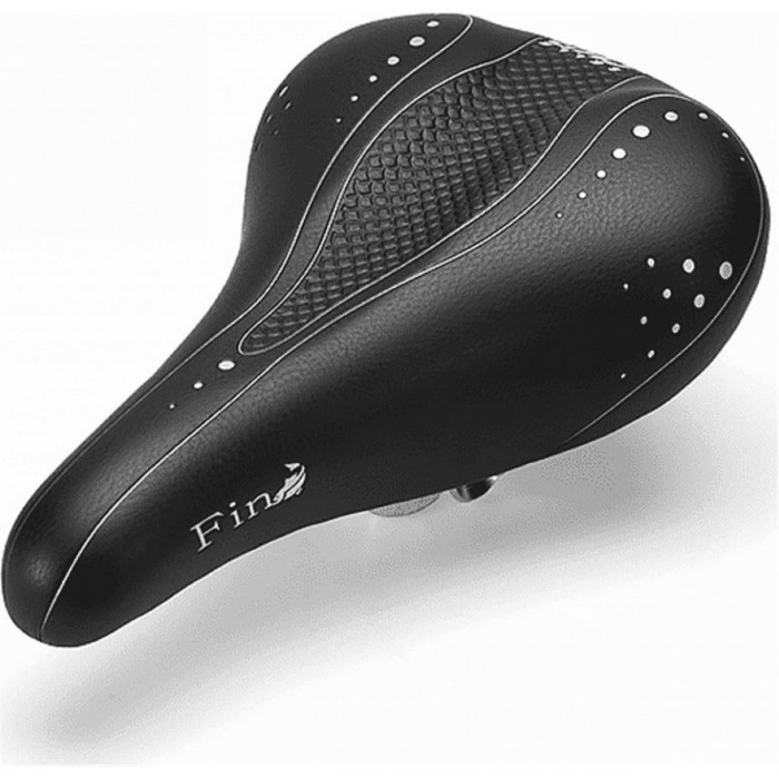 Men's Black Citybike Saddle in SKAI 275x191 mm, 506 g - Comfort & Style - 1