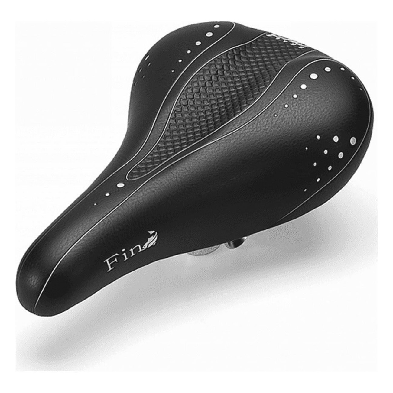 Men's Black Citybike Saddle in SKAI 275x191 mm, 506 g - Comfort & Style - 1