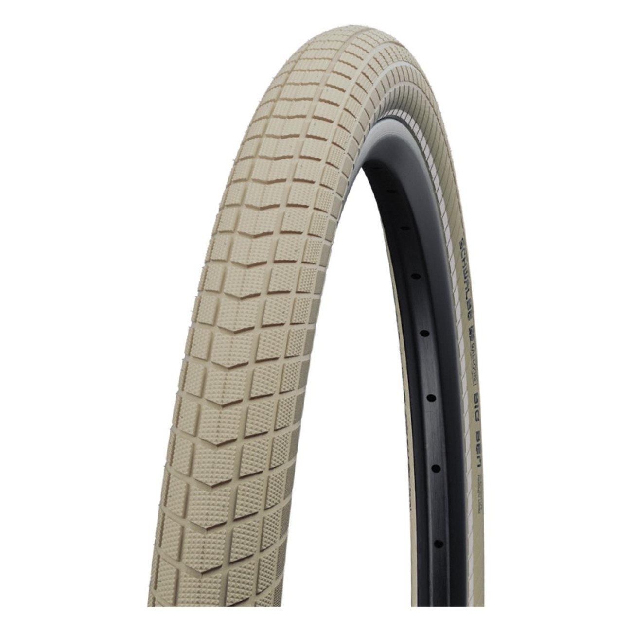 700x38 Big Ben Acti Line Cream Tire with Reflex for City Comfort and Safety - 1