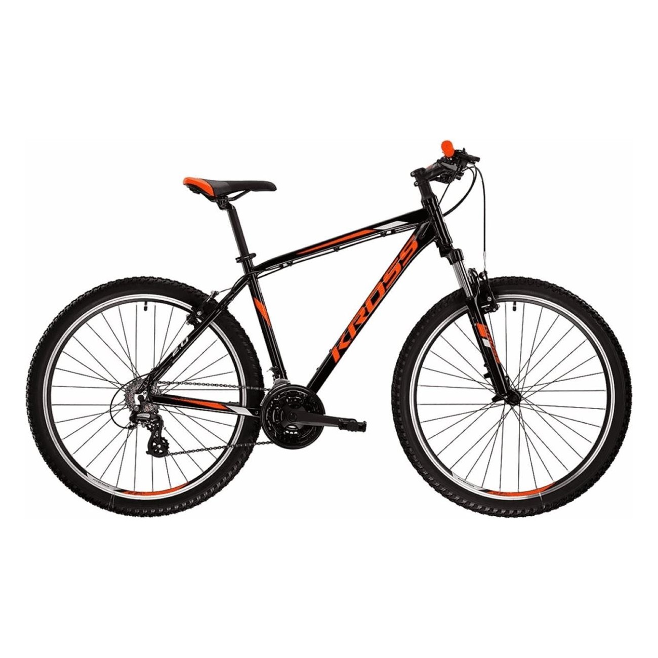 KROSS Hexagon 2.0 Men's Mountain Bike 27.5' Black/Orange/Grey Size L - 1