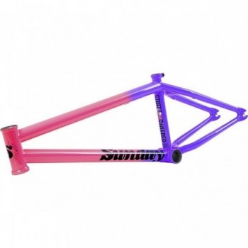 Cadre BMX Sunday Street Sweeper 20,5' Rose Chaud Dégradé Violet - Résistance et Style - 1