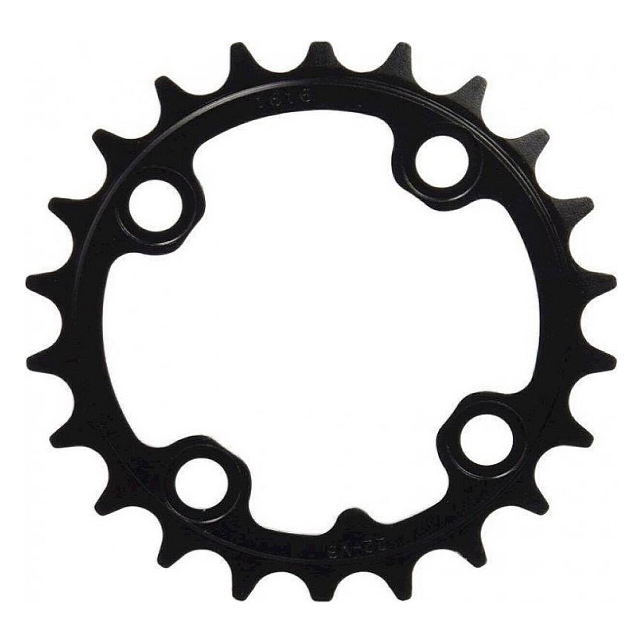 42T 104mm Matte Black Steel Chainring for Mountain Bike - 1