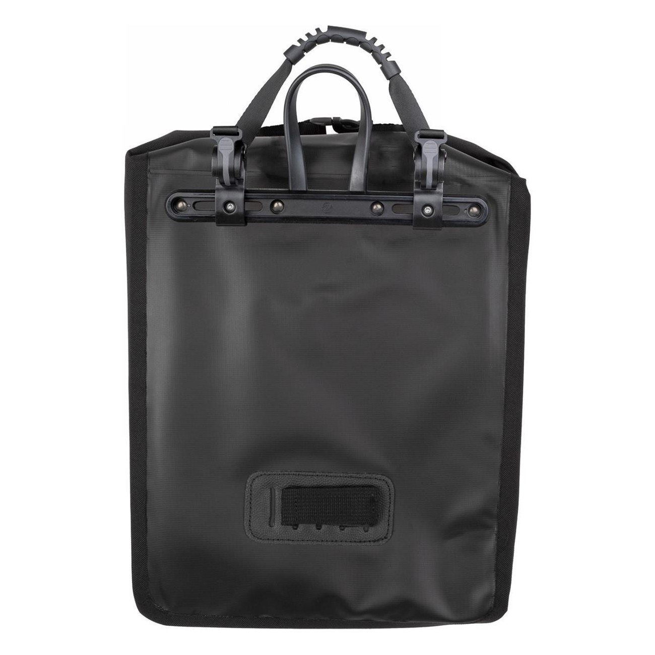 Borsa Laterale Impermeabile M-Wave Edmonton 16L per Bici, 26x13x47 cm, Nero, con Chiusura a Rotolo e Tracolla Regolabile - 4 - B