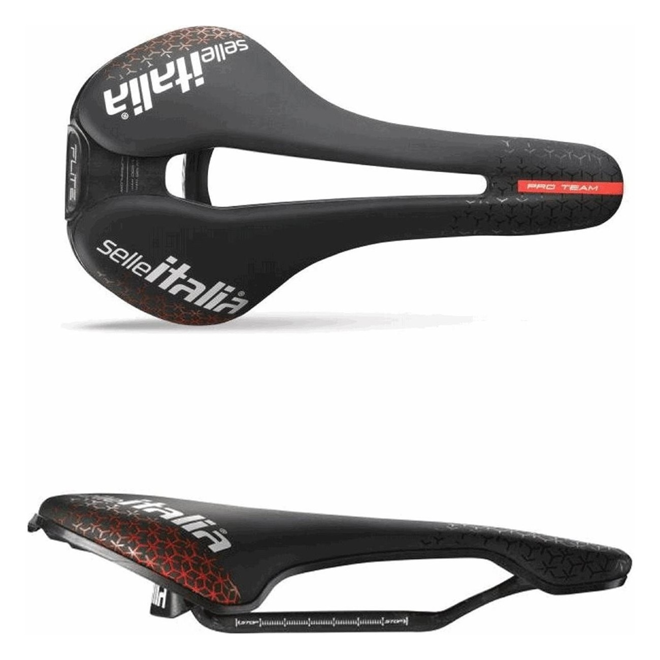 Flite Boost Pro Team Superflow Saddle Black 135x250mm, 165g, Fibra Tek - 1