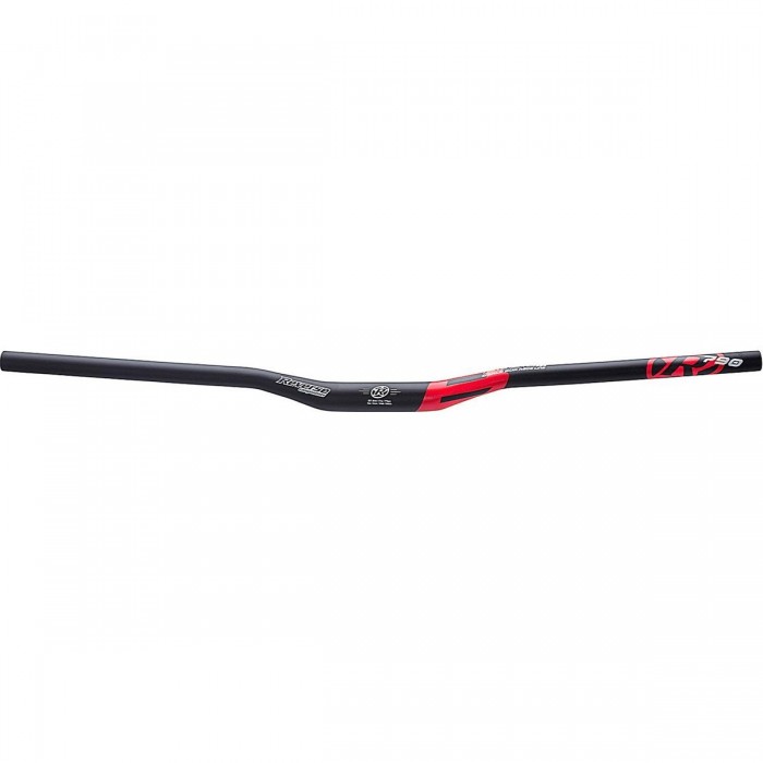 Reverse Handlebar 790mm Ø31.8mm with 18mm Rise - Matte Black/Red for Enduro - 1