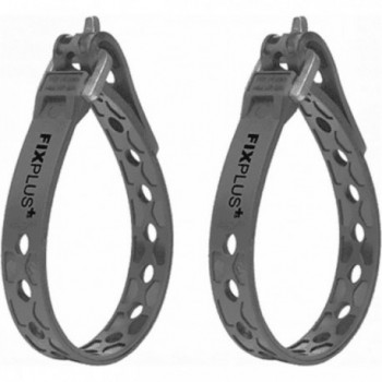 Fixplus 23 cm Gray TPU Straps - 2 Pieces, 65 kg Resistance - 1