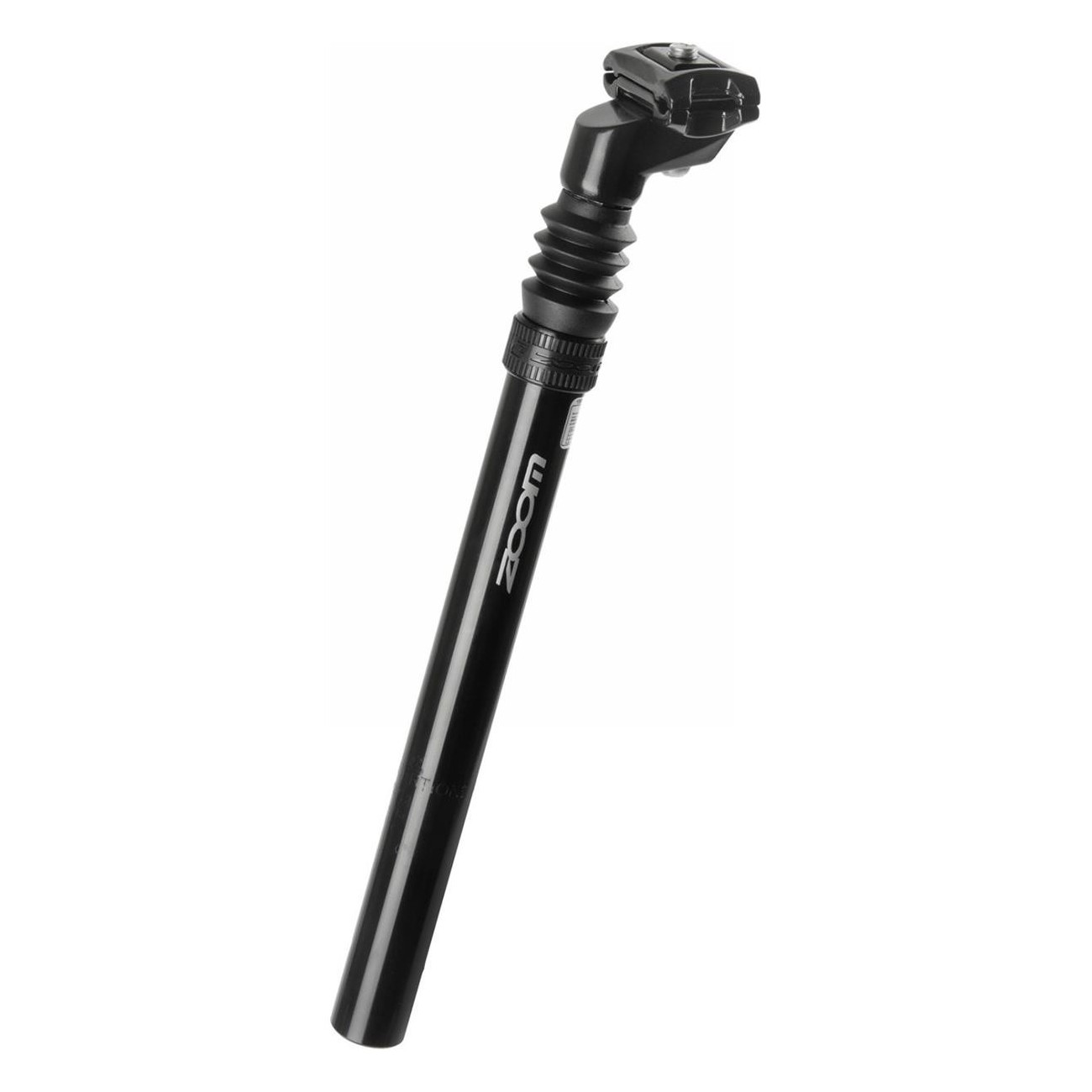 Zoom Black Aluminum Seatpost 350x31.6 mm with Adjustable Suspension - 1