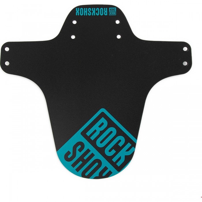 RockShox MTB Mudguard Black-Turquoise with Advanced Fork Protection - 1