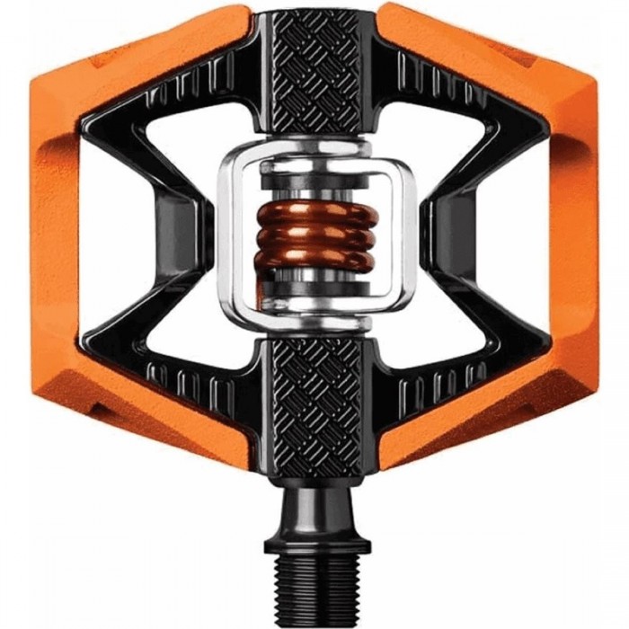 CRANKBROTHERS Double Shot 2 Orange/Black Pedals for MTB, City & Commuting - 1