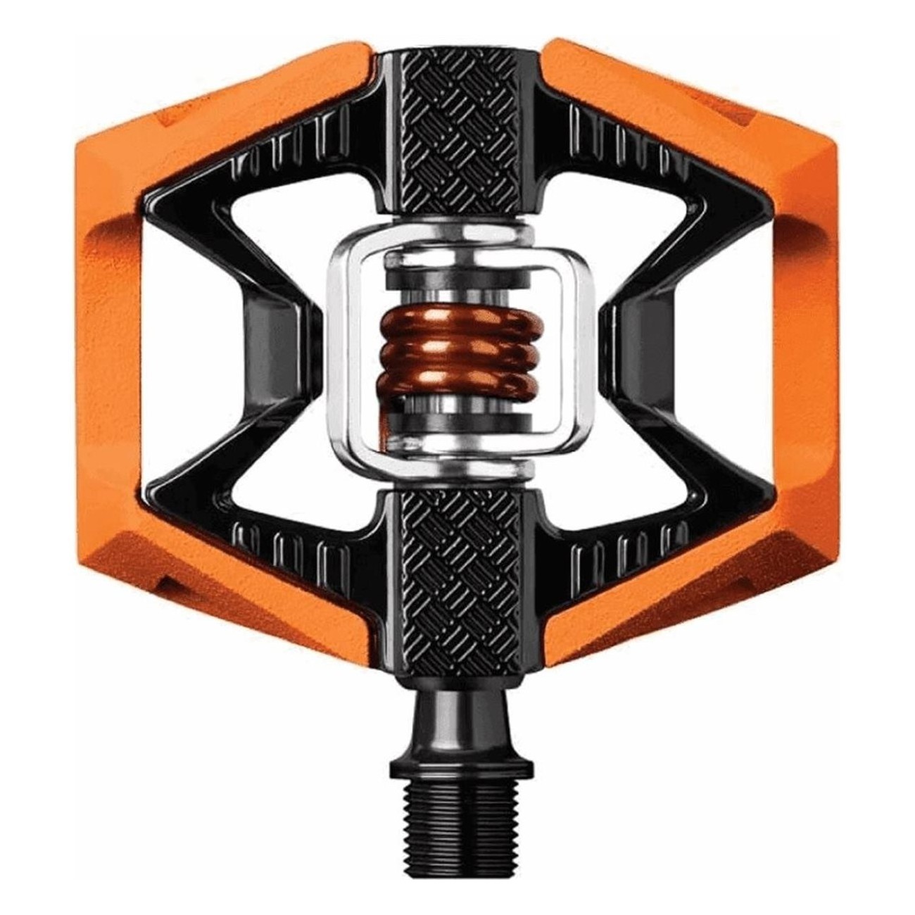 CRANKBROTHERS Double Shot 2 Orange/Black Pedals for MTB, City & Commuting - 1