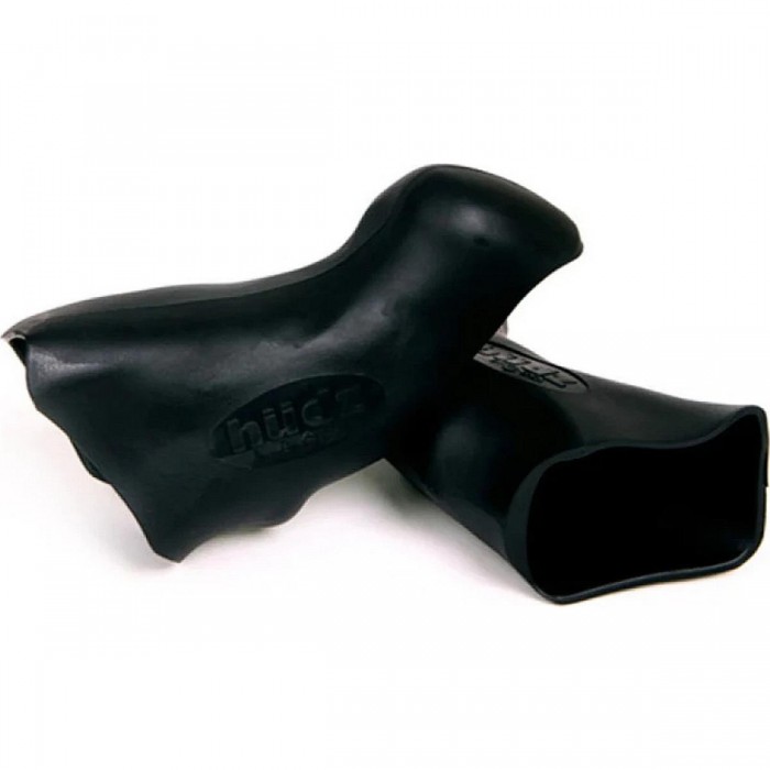 Puños de Goma Hüdz Negros para Palanca de Freno/Cambio Shimano Dura Ace Di2 7970 Medium - 1