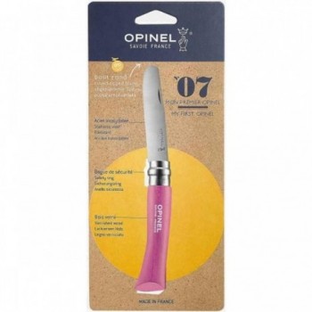 Mon Premier Opinel Fuchsia - Couteau Sûr pour Enfants avec Lame Ronde (Pack de 6) - 2