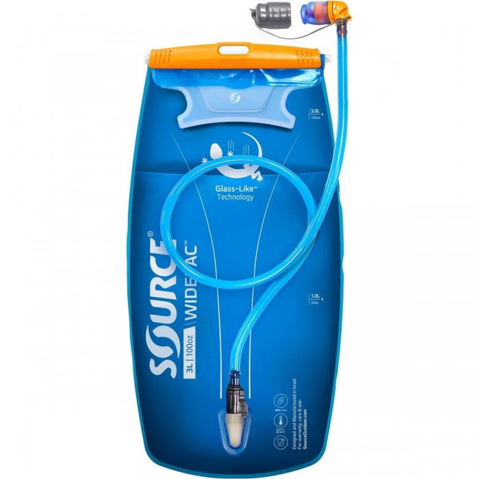 Sistema di Idratazione Source Widepac 3L Alpine Blue con Chiusura Widepac™ e Tecnologia Taste-Free™ - 1 - Sacca portaliquidi - 7