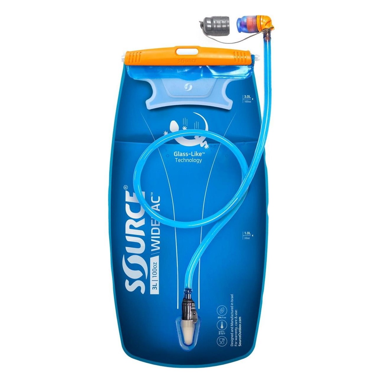 Sistema di Idratazione Source Widepac 3L Alpine Blue con Chiusura Widepac™ e Tecnologia Taste-Free™ - 1 - Sacca portaliquidi - 7