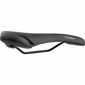 Sella Trekking Velo Fit Traveller L 284x172 mm Nera/Argento con Schiuma Comfort e Superficie Senza Cuciture - 2 - Selle - 088753