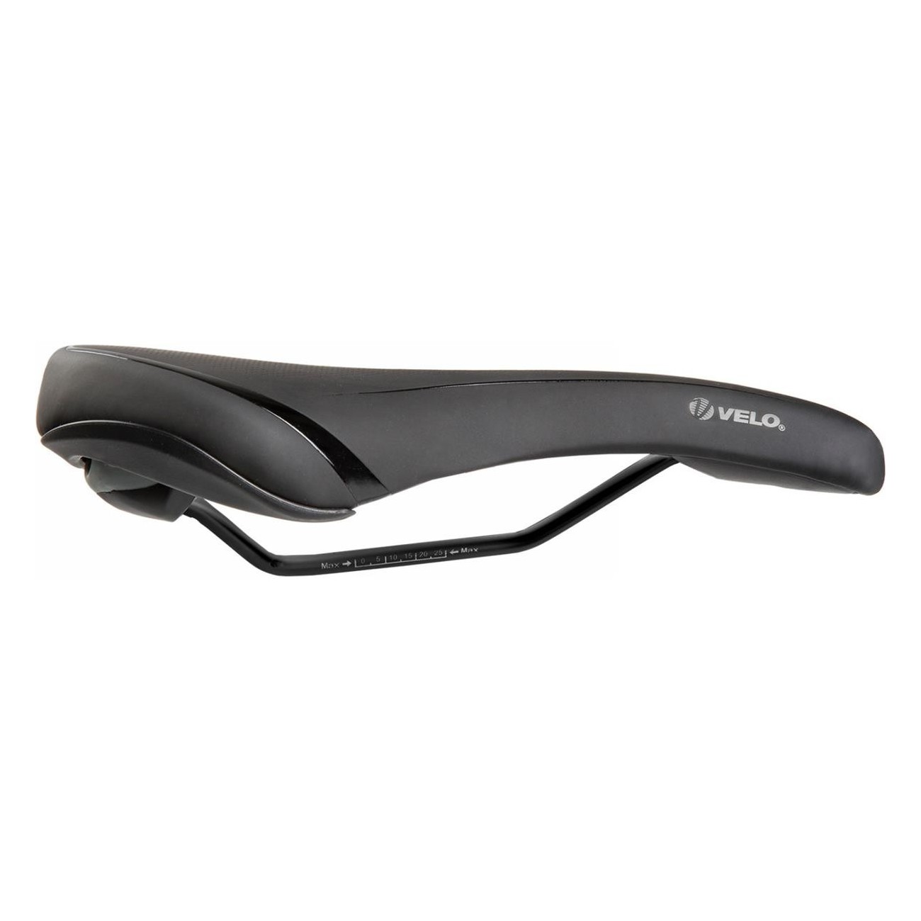 Sella Trekking Velo Fit Traveller L 284x172 mm Nera/Argento con Schiuma Comfort e Superficie Senza Cuciture - 2 - Selle - 088753