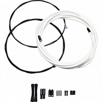 Kit Câbles de Dérailleur SRAM Slickwire Blanc pour Route et VTT - 2300mm, 1.2mm, 4mm - 1