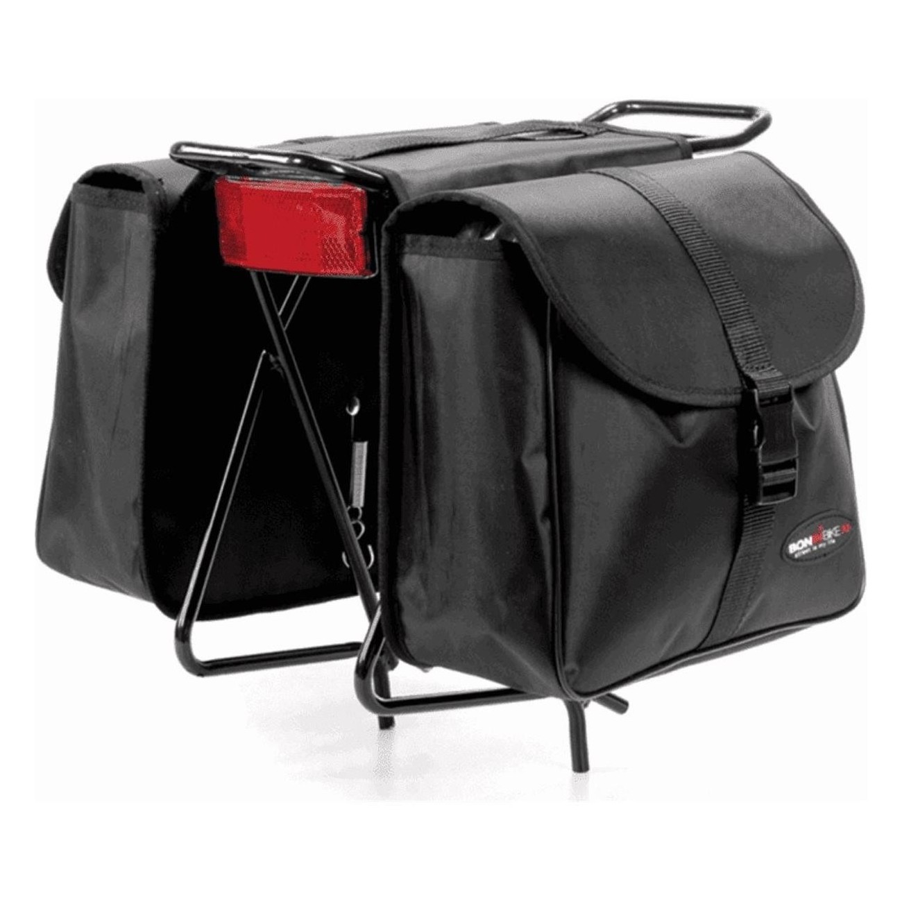 Black Polyester 600D Rear Saddle Bag 29x10x25 cm - 1