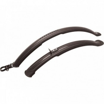 MTB Mudguards 24/26 Black with Quick Release MVTEK for 24 and 26 Inch Wheels - 1