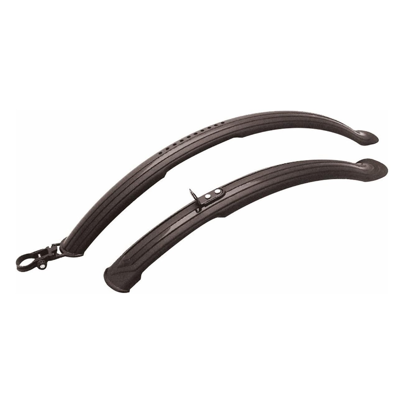 MTB Mudguards 24/26 Black with Quick Release MVTEK for 24 and 26 Inch Wheels - 1