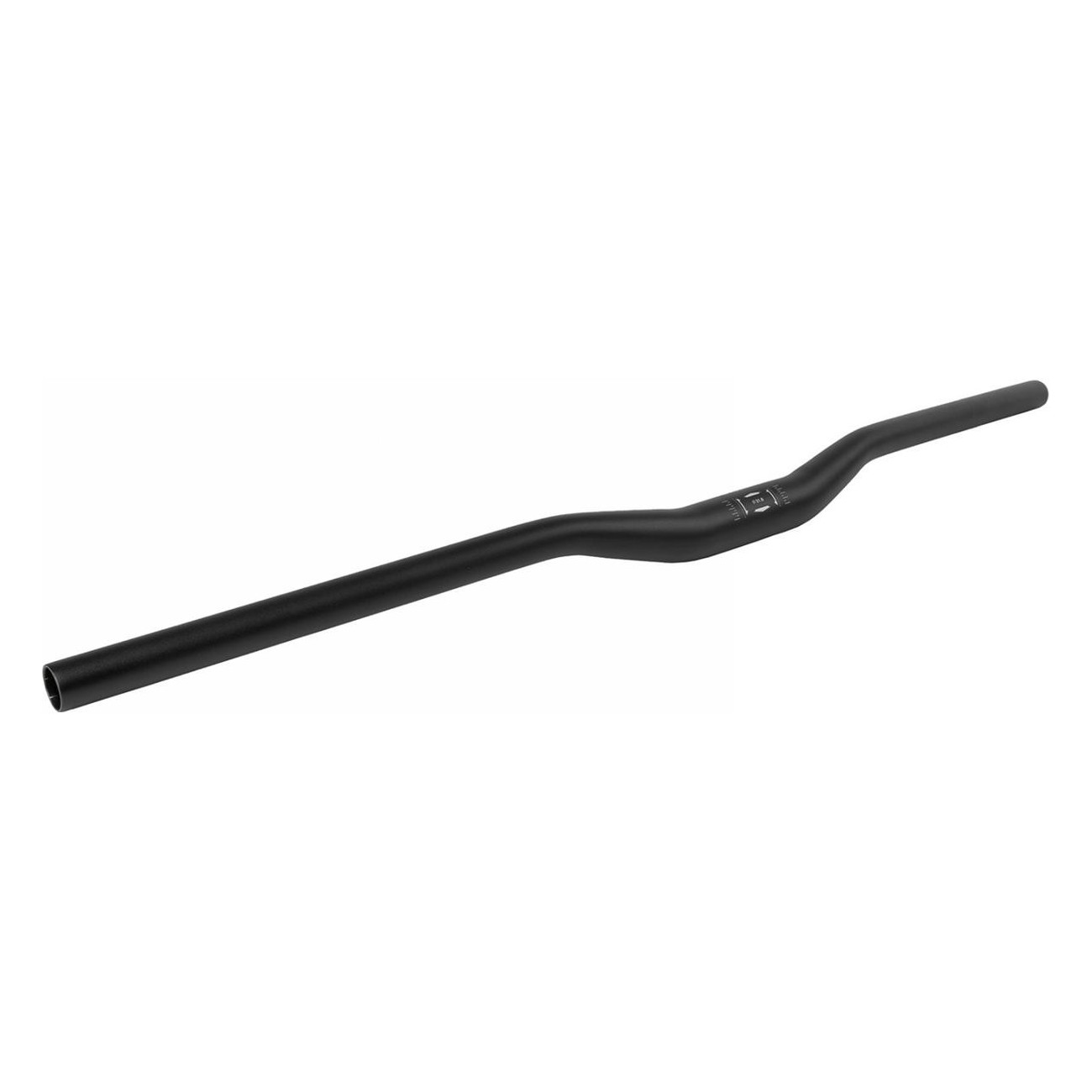 MTB Lenker HB-M4.1 aus mattem Schwarz-Aluminium 780mm, 31.8mm, 7° Backsweep - 1