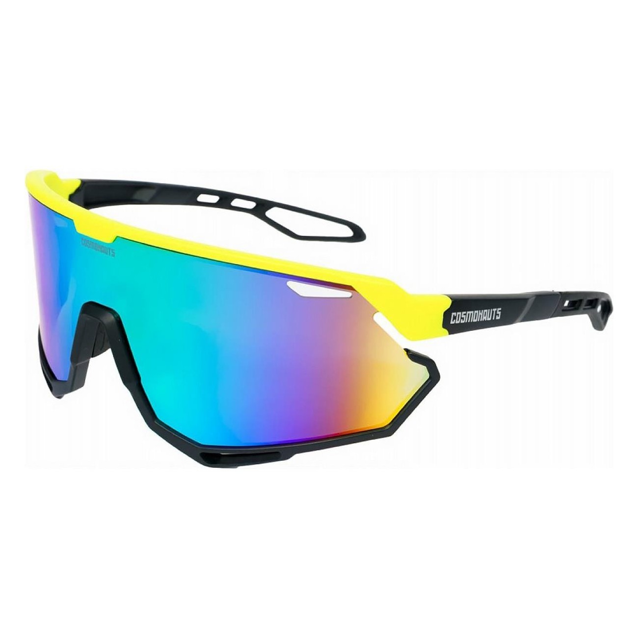 Urano New Yellow/Black Cycling Glasses with UV400 Protection and TR90 Frame - 1