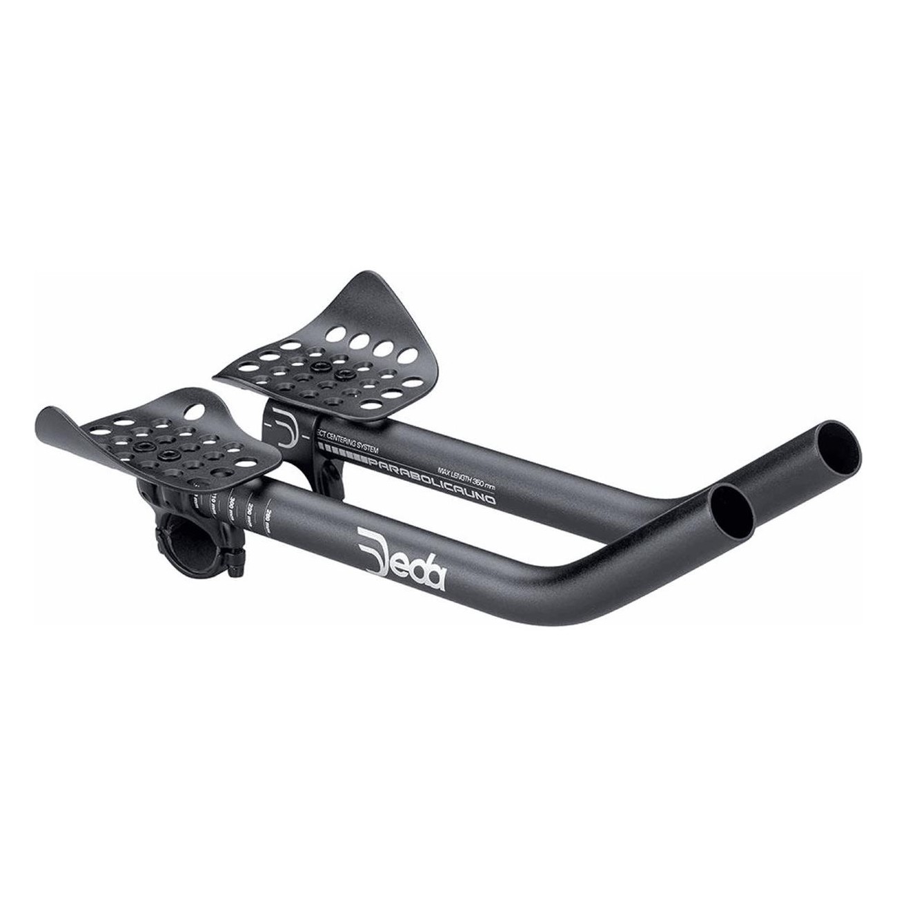 DEDA 35x300mm Black Aluminum Crono Parabolic Extension 350g - 1