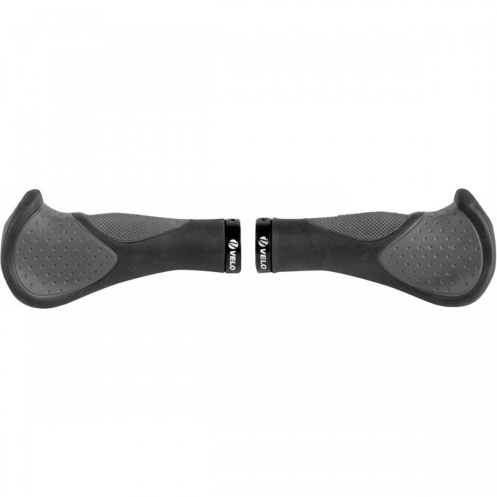 Manopole Ergonomiche Velo Ergogel D3 Bar Gel 140mm Nero/Grigio con Impugnatura a Vite e Assorbimento Urti - 1 - Manopole - 08875