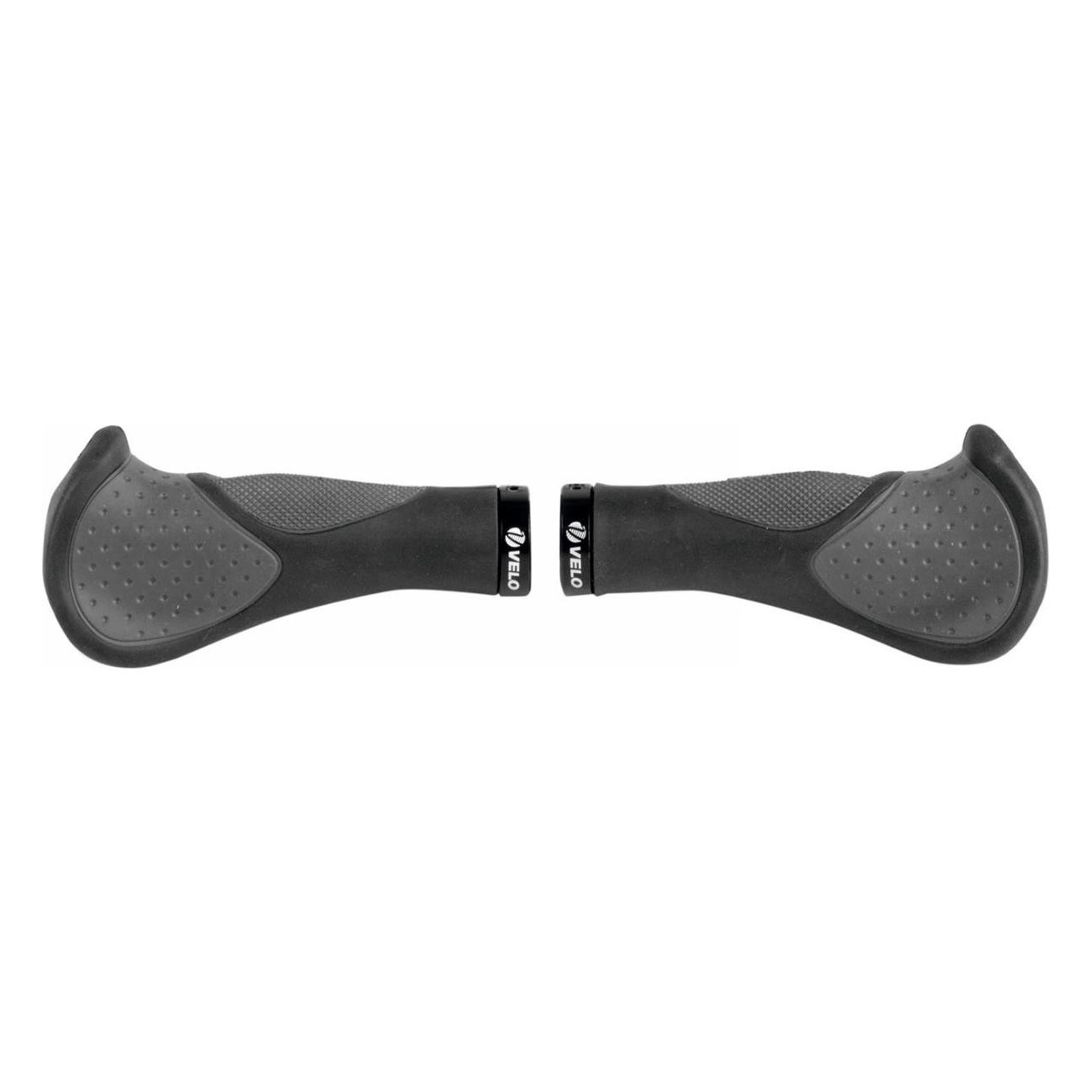 Manopole Ergonomiche Velo Ergogel D3 Bar Gel 140mm Nero/Grigio con Impugnatura a Vite e Assorbimento Urti - 1 - Manopole - 08875