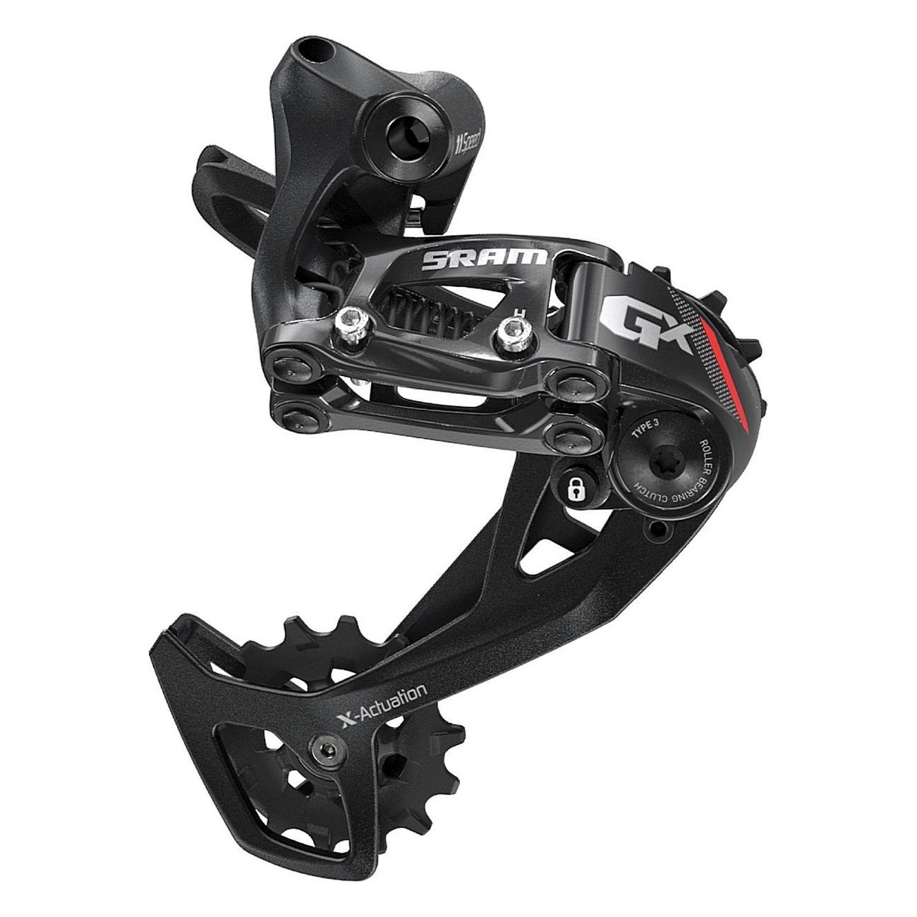 SRAM GX 2x11 Rear Derailleur Red Long Cage - Fast and Precise Shifting - 1