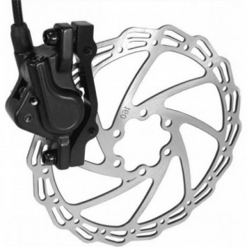 DH54 Black Hydraulic Brake Control Kit with 160mm Discs and 850/1600mm Hoses - 2