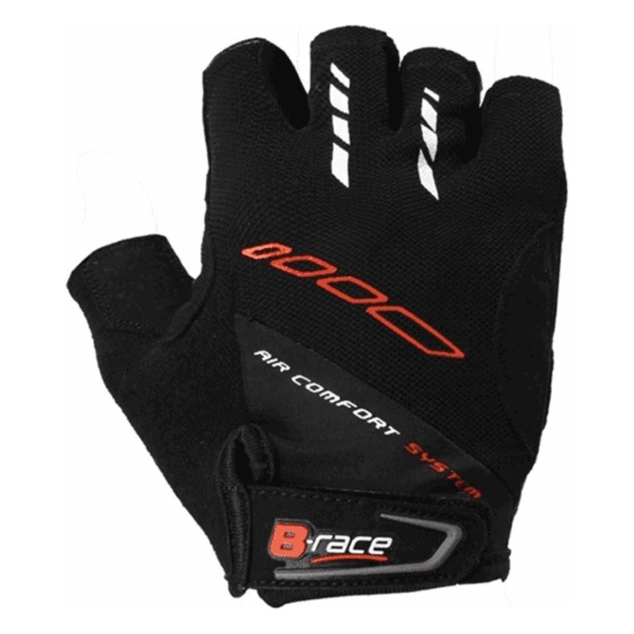 Short Black Gloves Size S with Shock Absorbing Gel and Ventilation - 1