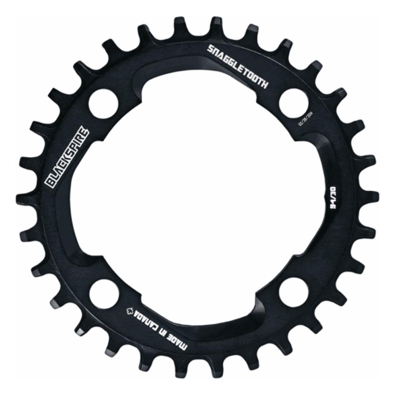 Couronne MTB 36T Snaggletooth 94BCD pour Sram 11/12v - 4 trous, légère - 1