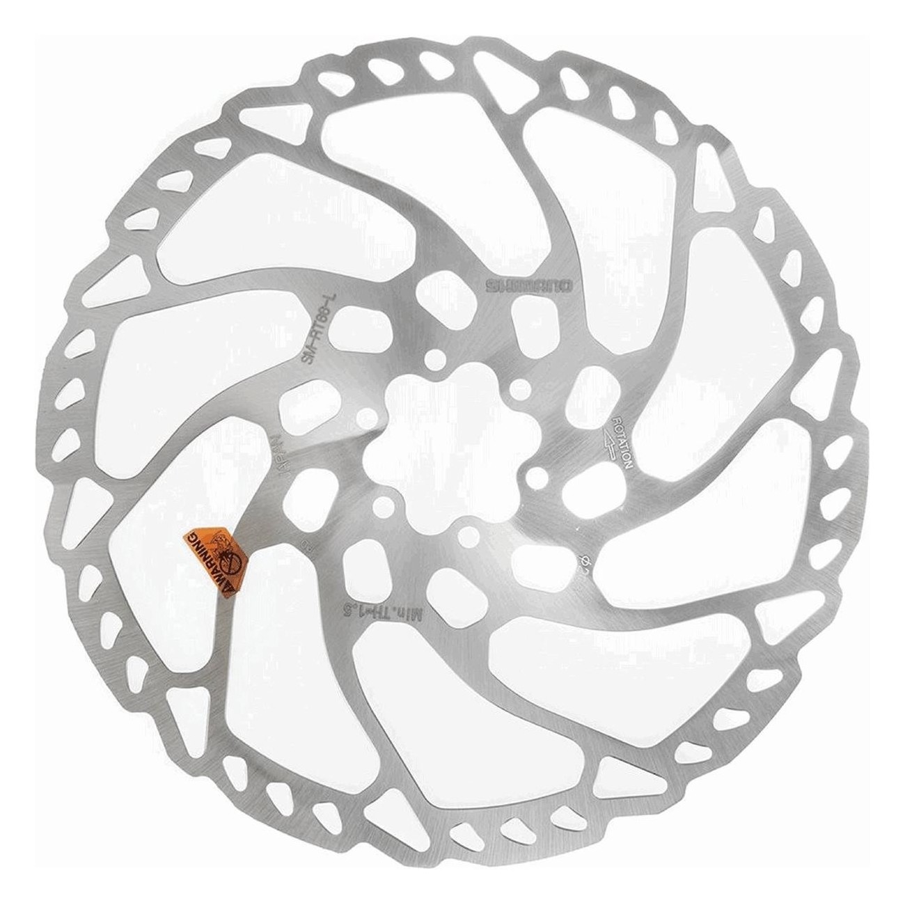 Shimano SM-RT66 220mm Brake Disc with 6-Bolt Mount for Excellent Performance - 1