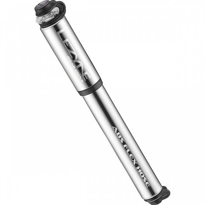 Bomba de Mano Lezyne Road Drive Media de Aluminio Plata para Alta Presión, 160 psi - 1