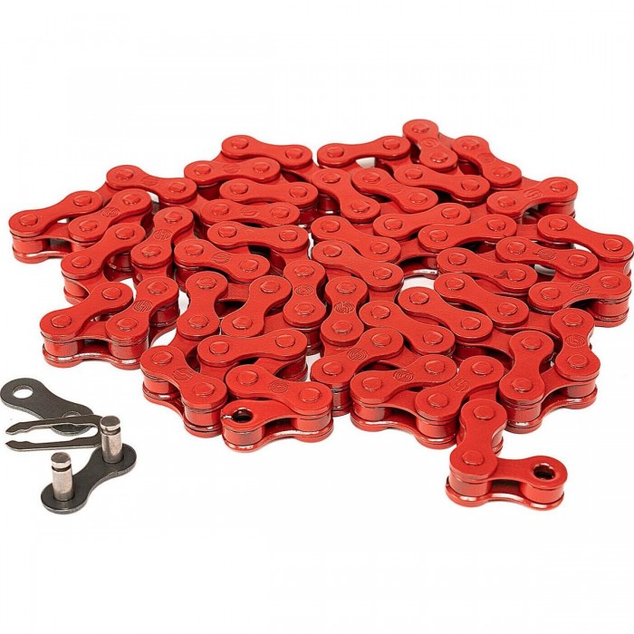 Red Type 410 Traction Chain - Reliable and Durable, Size 1/2 x 1/8' - 1