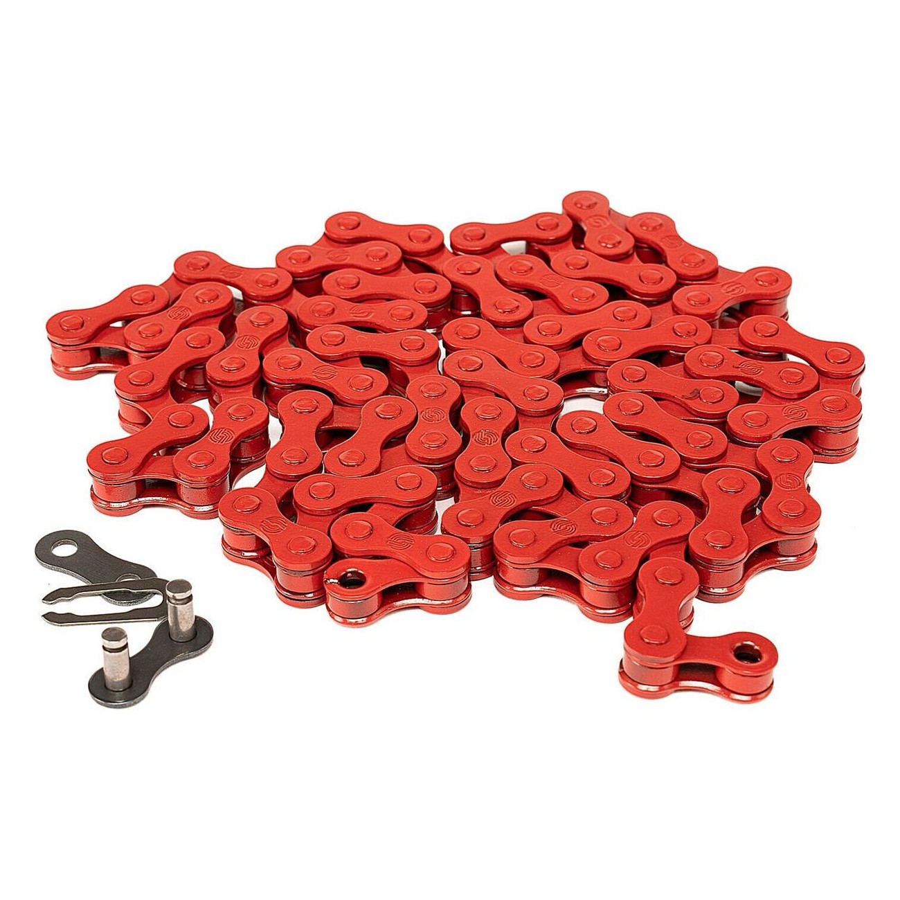 Red Type 410 Traction Chain - Reliable and Durable, Size 1/2 x 1/8' - 1