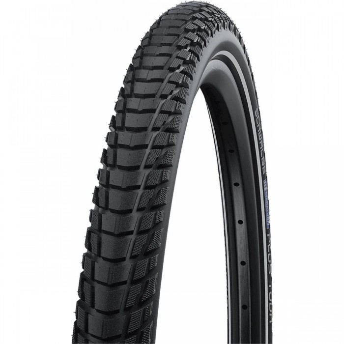 Copertone 28' 700x38 Schwalbe Marathon Plus Tour HS619 Rigido Nero Reflex - Massima Protezione Forature e Versatilità per Trekki