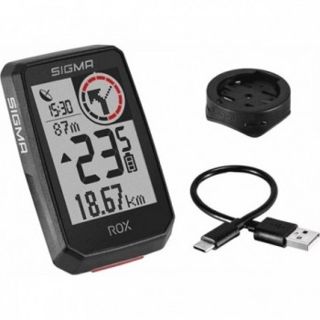 GPS Fahrradcomputer Sigma ROX 2.0 Schwarz Drahtlos mit 14 Funktionen - 1