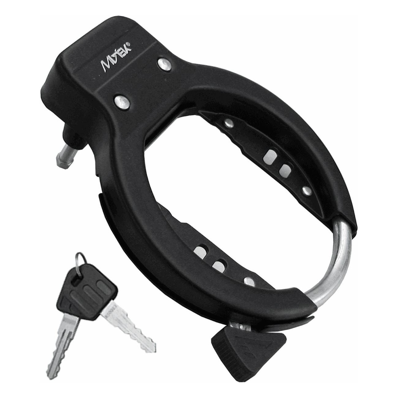 MVTEK Black U-Lock with Frame Mount - Robust Security for Bicycles - 1