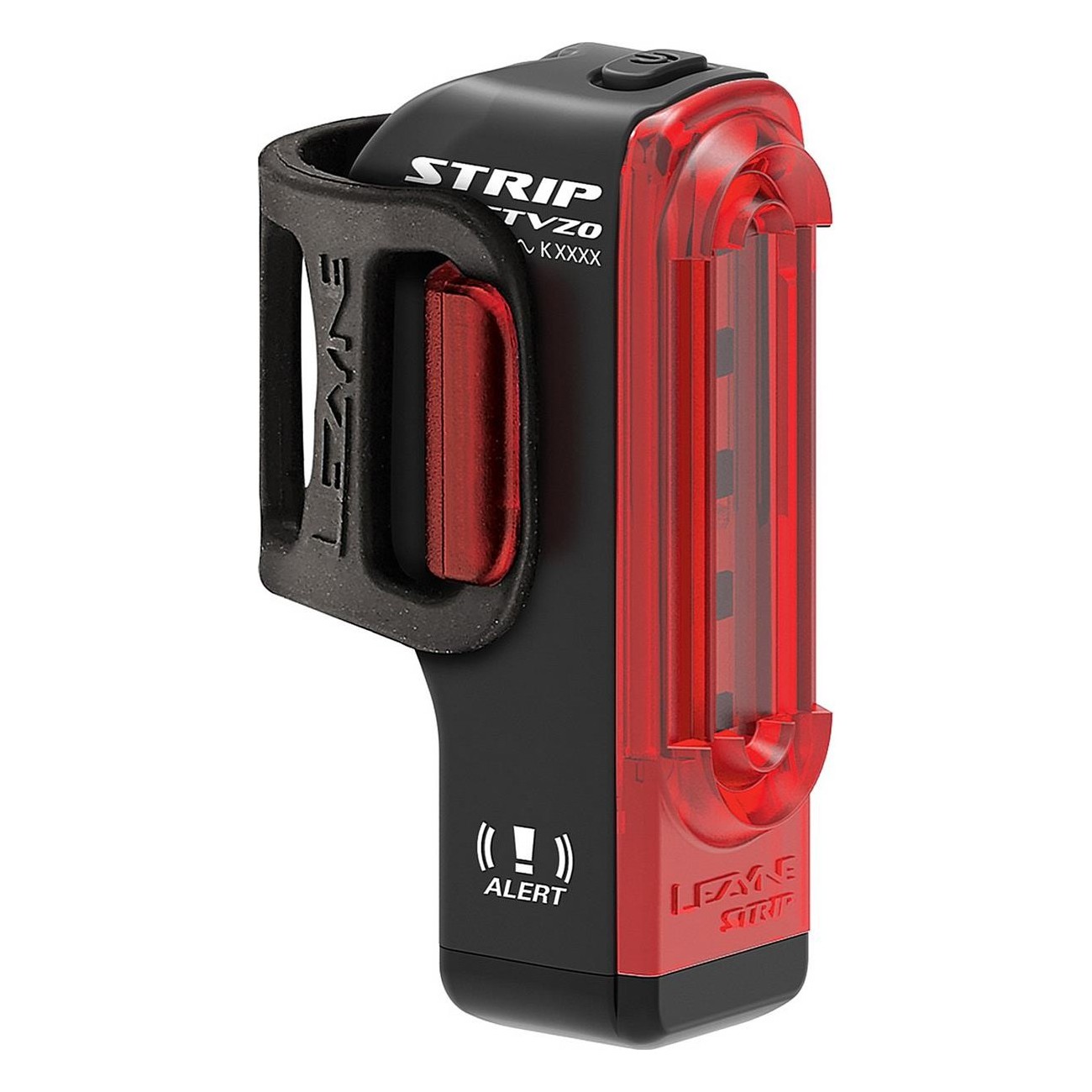 Lezyne Strip Alert STVZO LED Rear Light Red Black with Automatic Brake Light - 1